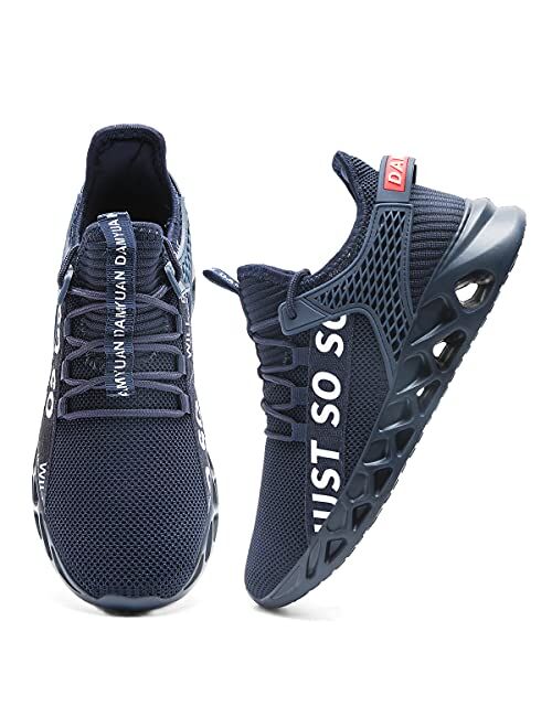 Yytlch Mens Running Shoes Fashion Sneakers Athletic Gym Casual Breathable Walking Tennis Cross Training Sport Blade Shoes