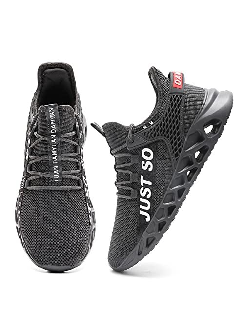 Yytlch Mens Running Shoes Fashion Sneakers Athletic Gym Casual Breathable Walking Tennis Cross Training Sport Blade Shoes