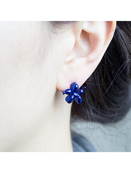 LAONATO Balloon Dog Stud Earrings