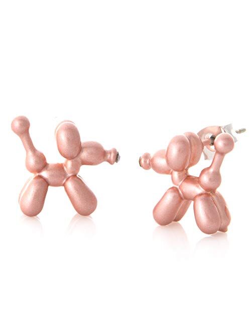 LAONATO Balloon Dog Stud Earrings