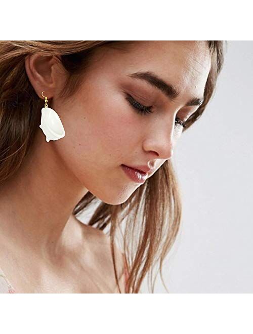 New Funny Drinking Fountain Toliet Bathtub Earrings For Women Geometric Unusual Creative Acrylic Dangle Earrings Fashion Jewelry