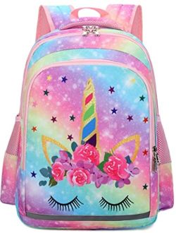 CAMTOP Girls Backpack for School Kids Backpacks Preschool Kindergarten Elementary Bookbag(Age 3-9 Years)