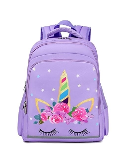 CAMTOP Girls Backpack for School Kids Backpacks Preschool Kindergarten Elementary Bookbag(Age 3-9 Years)