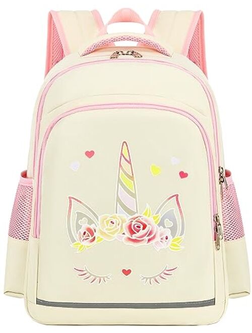 CAMTOP Girls Backpack for School Kids Backpacks Preschool Kindergarten Elementary Bookbag(Age 3-9 Years)