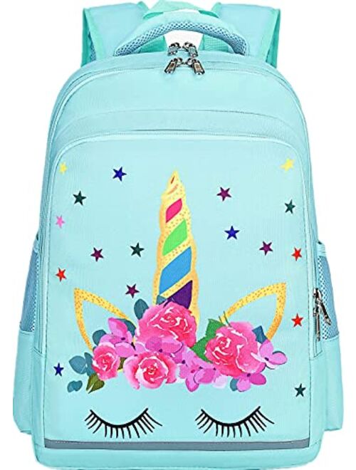 CAMTOP Girls Backpack for School Kids Backpacks Preschool Kindergarten Elementary Bookbag(Age 3-9 Years)