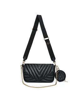 Buy Crossbody Bags for Women WOQED Shoulder Handbags with Small Coin Purse  Including 3 Size bags online