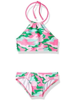 Mahina Beach Sport Halter Bikini Two-Piece Swimsuit (Toddler)