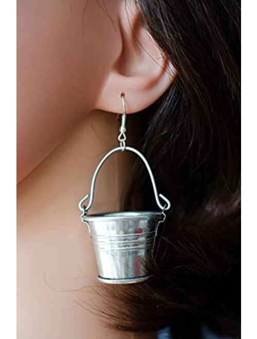 Bucket Earrings Earring Miniblings Water Craft Farm Small