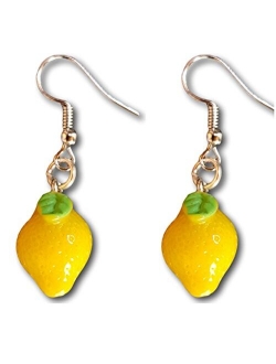 Vegetable and Fruits Resin Dangle Charm Dangle Earrings by Pashal