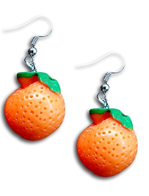 Vegetable and Fruits Resin Dangle Charm Dangle Earrings by Pashal