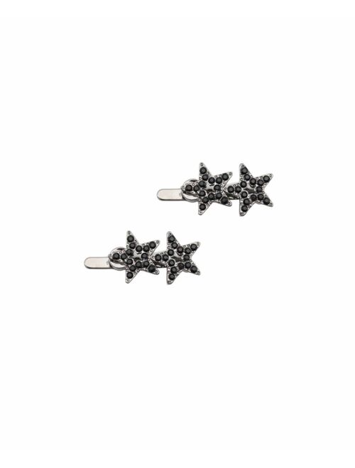 Soho Style Women's Twin Star Magnetic Barrette Set, Pack of 2