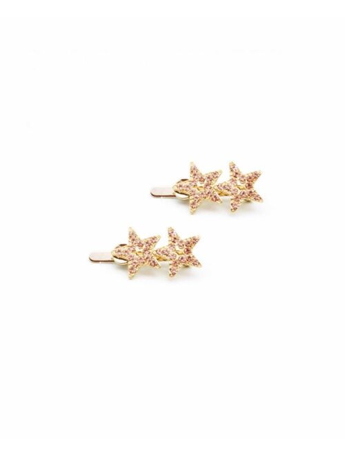 Soho Style Women's Twin Star Magnetic Barrette Set, Pack of 2