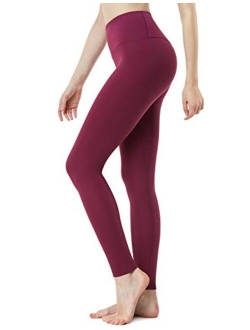 TSLA Women's Yoga Leggings, Mid/High Waisted Tummy Control Workout Leggings, 4 Way Stretch Athletic Yoga Pants