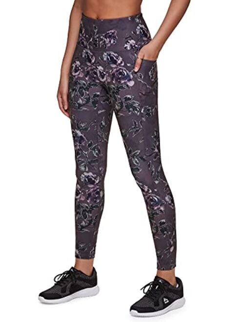 RBX Active Women's Workout Running Yoga Printed Ultra Soft High Waist Squat Proof Ankle/Full Length Legging