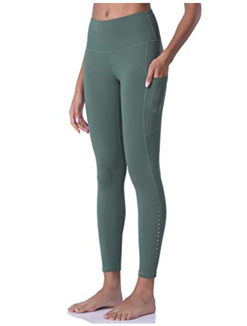 POSHDIVAH Ultra Soft Yoga Pants for Women High Waisted Tummy Control Workout Leggings with Pockets