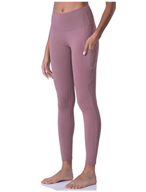 POSHDIVAH Ultra Soft Yoga Pants for Women High Waisted Tummy Control Workout Leggings with Pockets