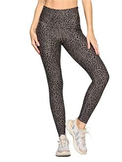 EVCR Compression Leggings for Women - High Waisted Full Length Non See Through Soft Athletic Yoga Pants for Workout