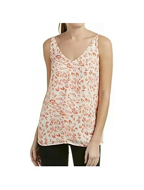 CABI Flirty Coral Animal Print Cami Top