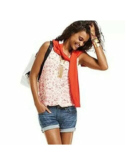 CABI Flirty Coral Animal Print Cami Top