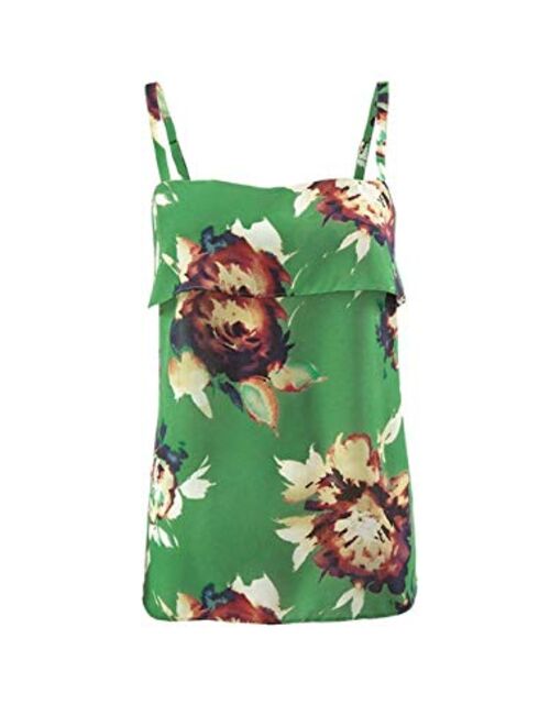 cabi New Bloom Cami, Green Floral, Tier Design, 3264