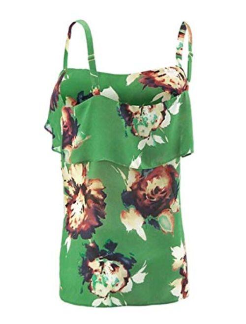 cabi New Bloom Cami, Green Floral, Tier Design, 3264