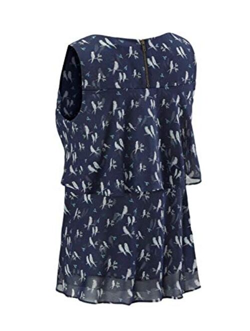 cabi Chirp Top Style #3447 Blue Parakeet Blouse