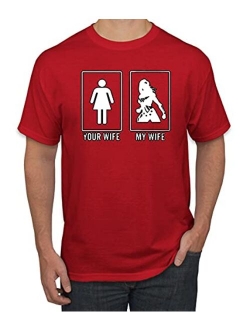 Wild Bobby Your Wife vs My Wife | Superhero Humor Men's Graphic T-Shirt