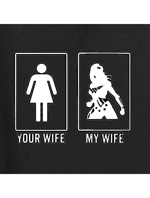 Wild Bobby Your Wife vs My Wife | Superhero Humor Men's Graphic T-Shirt