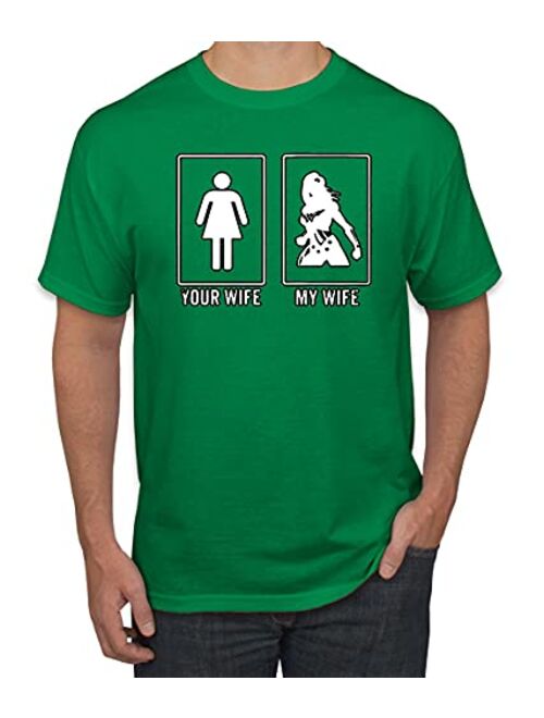 Wild Bobby Your Wife vs My Wife | Superhero Humor Men's Graphic T-Shirt