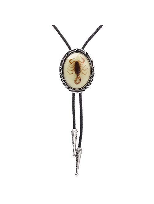 Bolo tie, Handmade Round Shape Western Cowboy Tiger eye Bolo ties for Men