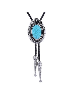 Bolo Tie Turquoise-Western Cowboy Native American Bolo tie for Men