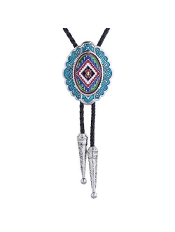 Bolo Tie for Men- Handmade Western Cowboy Southwest Totem Element Bola Neckties