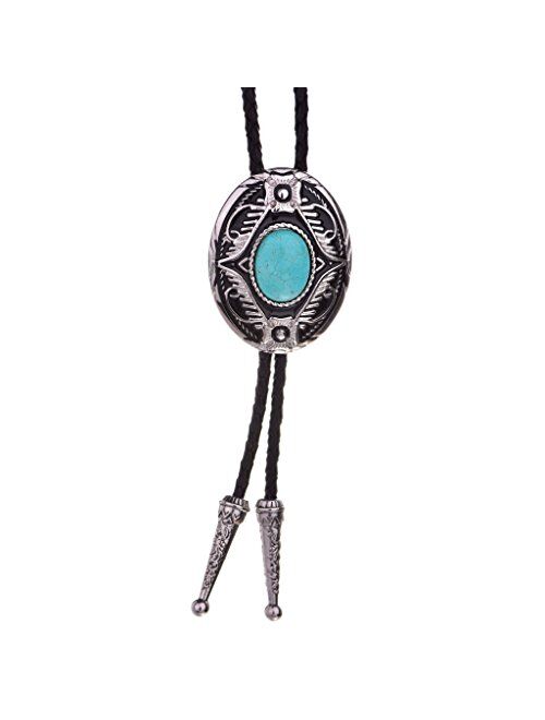 Bolo tie- Unique Luminous Stone Native American White 3D Scorpion Animal Bolo tie for Men Women