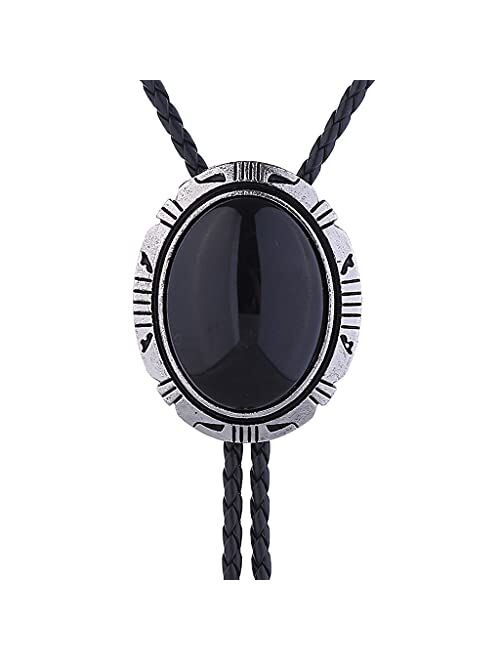 Bolo tie- Unique Luminous Stone Native American White 3D Scorpion Animal Bolo tie for Men Women