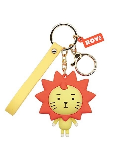 MEIPEL Cartoon Anime Keychain with Cute Animal Key Ring for Car Key Bag Accessories Purse Decoration for Girls Women