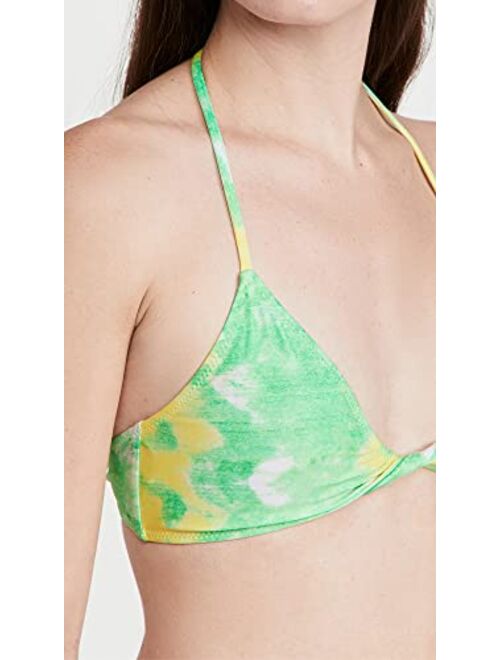 Ganni Women's Recycled Bikini Top