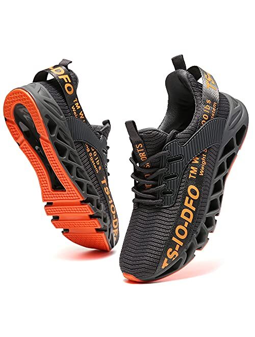 FRSHANIAH Men Athletic Shoes Breathable Just So So Running Shoes Non-Slip Fashion Sneakers