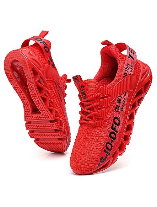 FRSHANIAH Men Athletic Shoes Breathable Just So So Running Shoes Non-Slip Fashion Sneakers