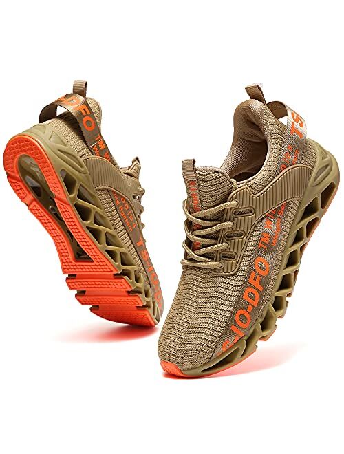 FRSHANIAH Men Athletic Shoes Breathable Just So So Running Shoes Non-Slip Fashion Sneakers