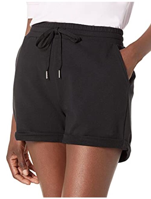 Amazon Brand - Daily Ritual Women's Terry Cotton and Modal Roll-Bottom Short