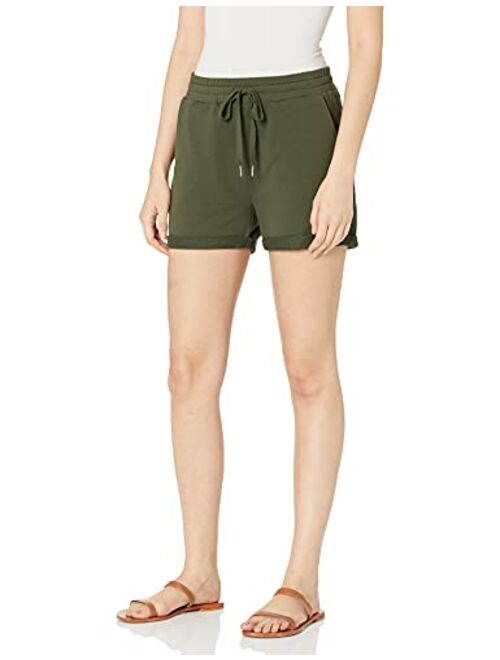 Amazon Brand - Daily Ritual Women's Terry Cotton and Modal Roll-Bottom Short