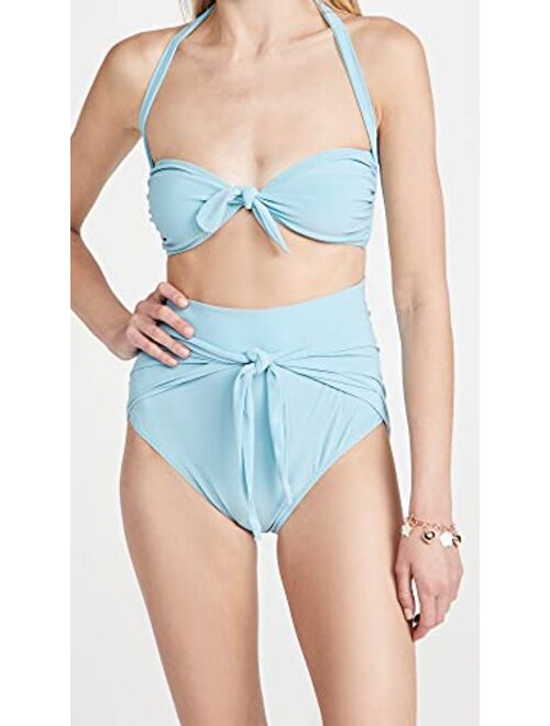 Norma Kamali Women's Ty Front Bikini Top