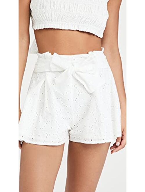 MINKPINK Women's Luna Pleated Shorts