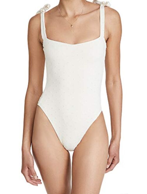 WeWoreWhat Women's Tie Shoulder One Piece