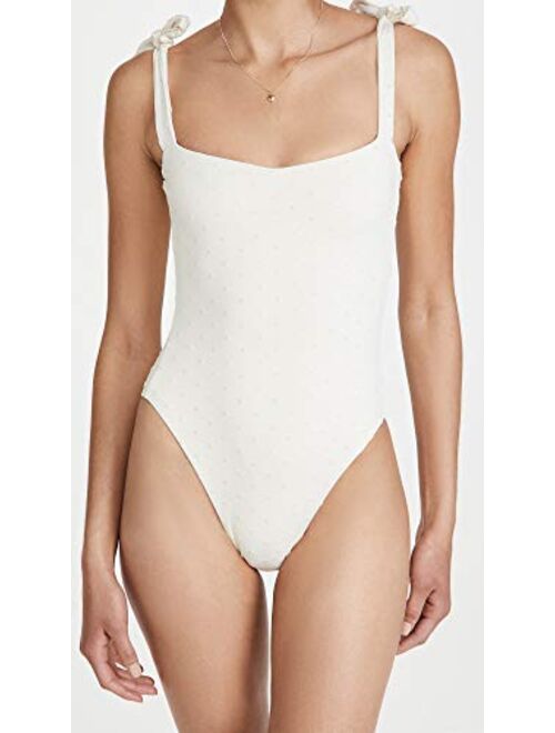 WeWoreWhat Women's Tie Shoulder One Piece