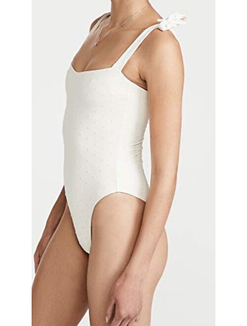 WeWoreWhat Women's Tie Shoulder One Piece