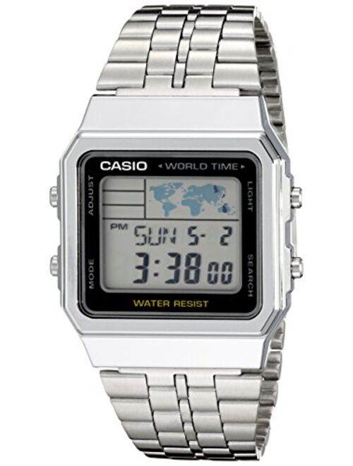 Casio Men's A500WA-1ACF Classic Silver-Tone Watch