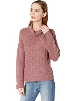 Women's Pointelle Turtleneck Sweater