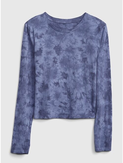 GAP Tie-Dye Shrunken Long Sleeve T-Shirt