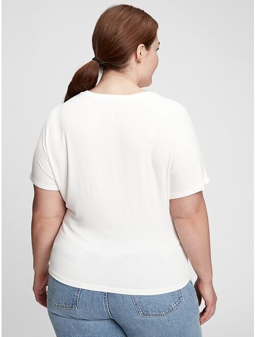 GAP Wrap Short Sleeve Crew Neck T-Shirt